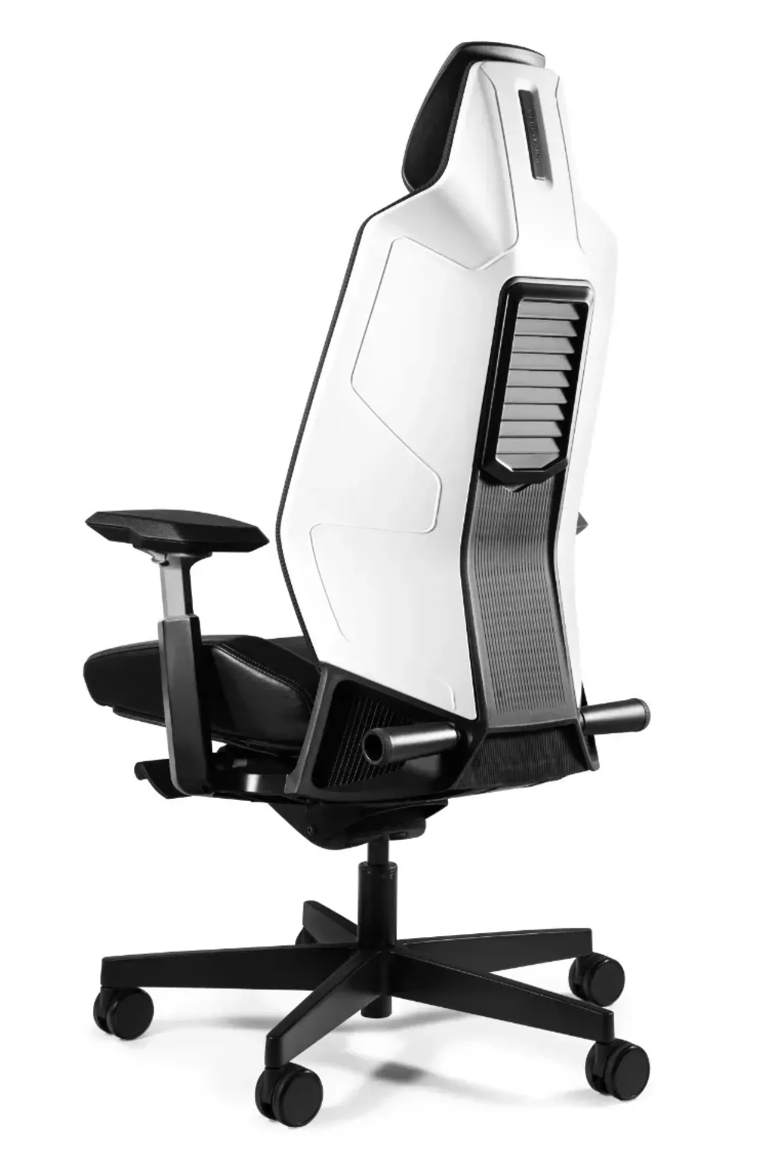 Fotel biurowy RONIN biały/czarny elastomer