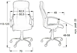Fotel biurowy ZN-9152 czarny