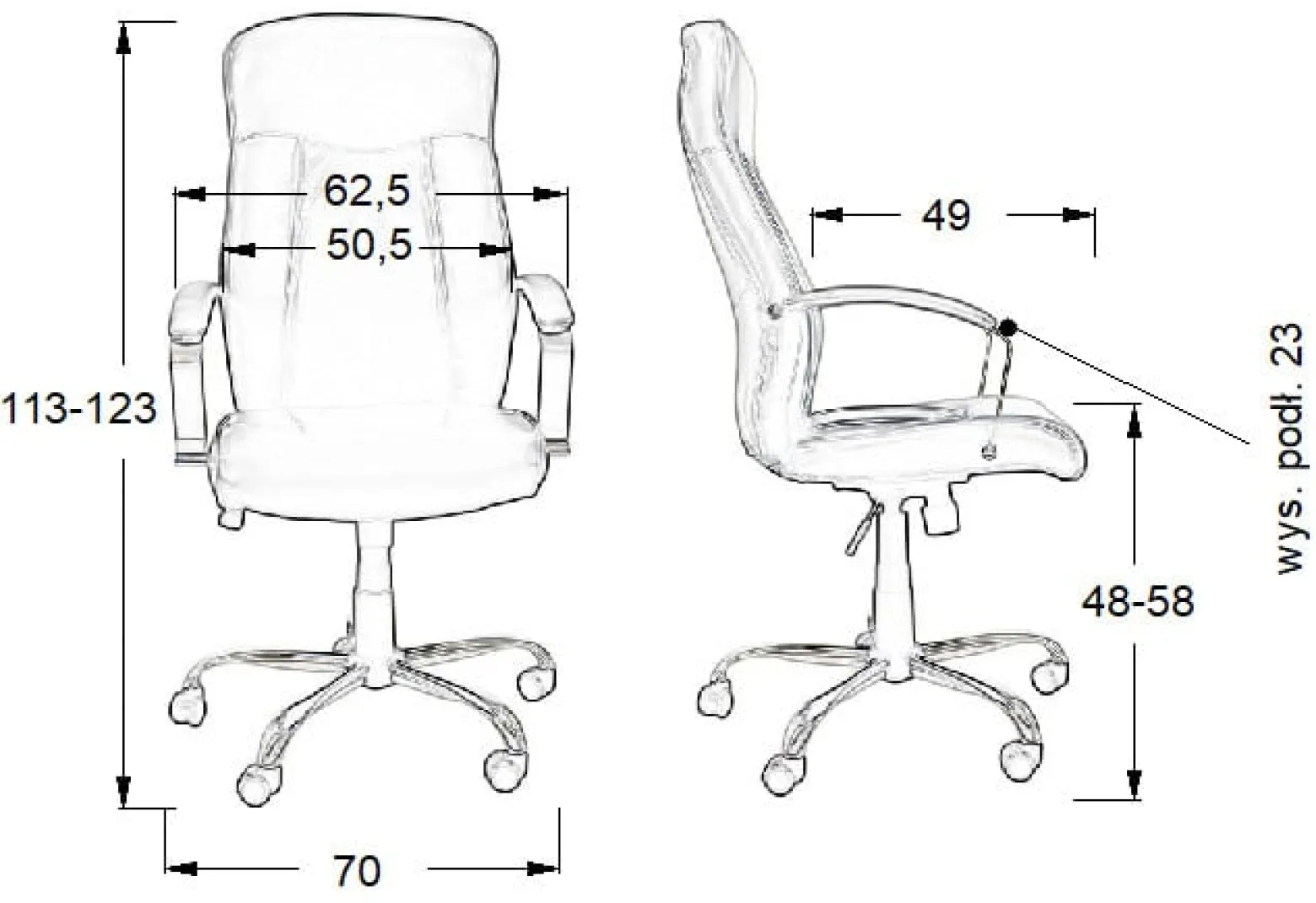 Fotel biurowy ZN-9152 czarny