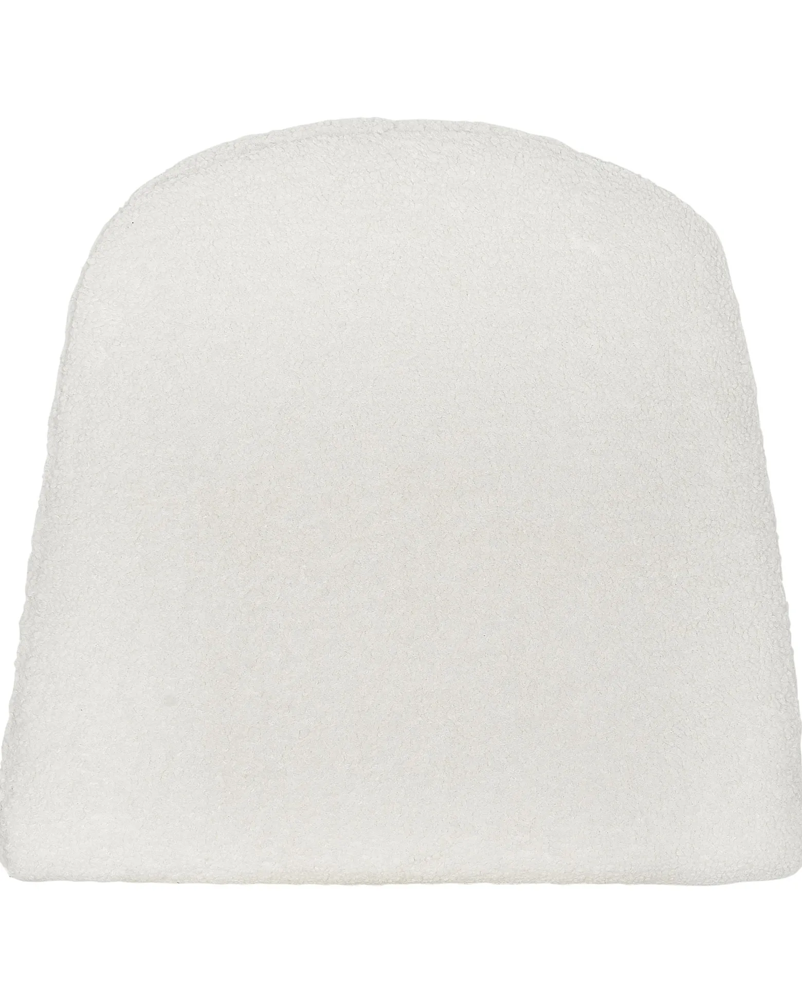 Fotel boucle retro biały