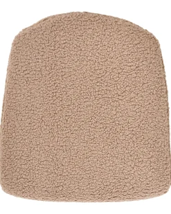 Fotel bujany tapicerowany boucle metalowe nogi beżowy