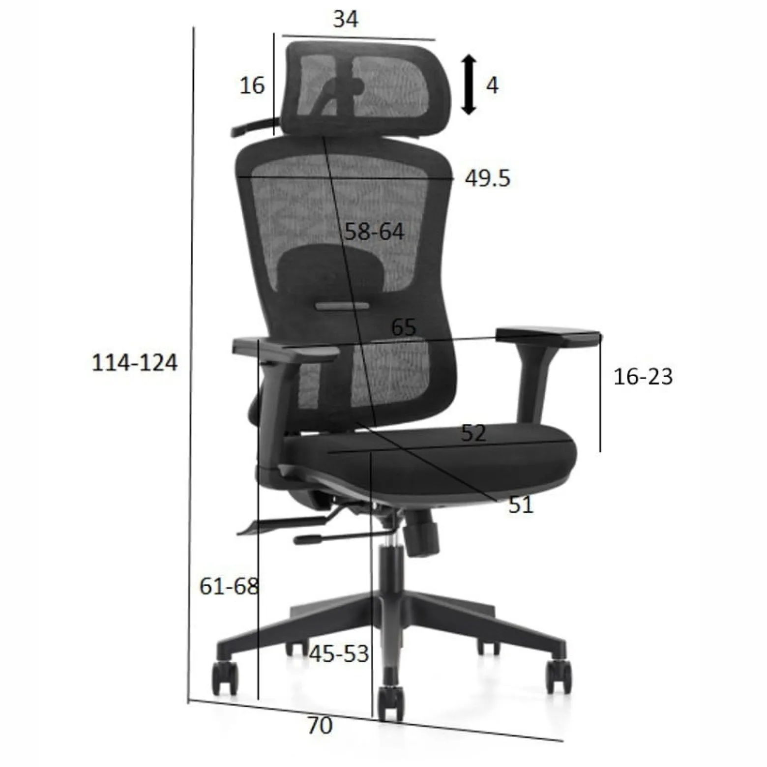 Fotel ergonomiczny angel biurowy obrotowy marmo