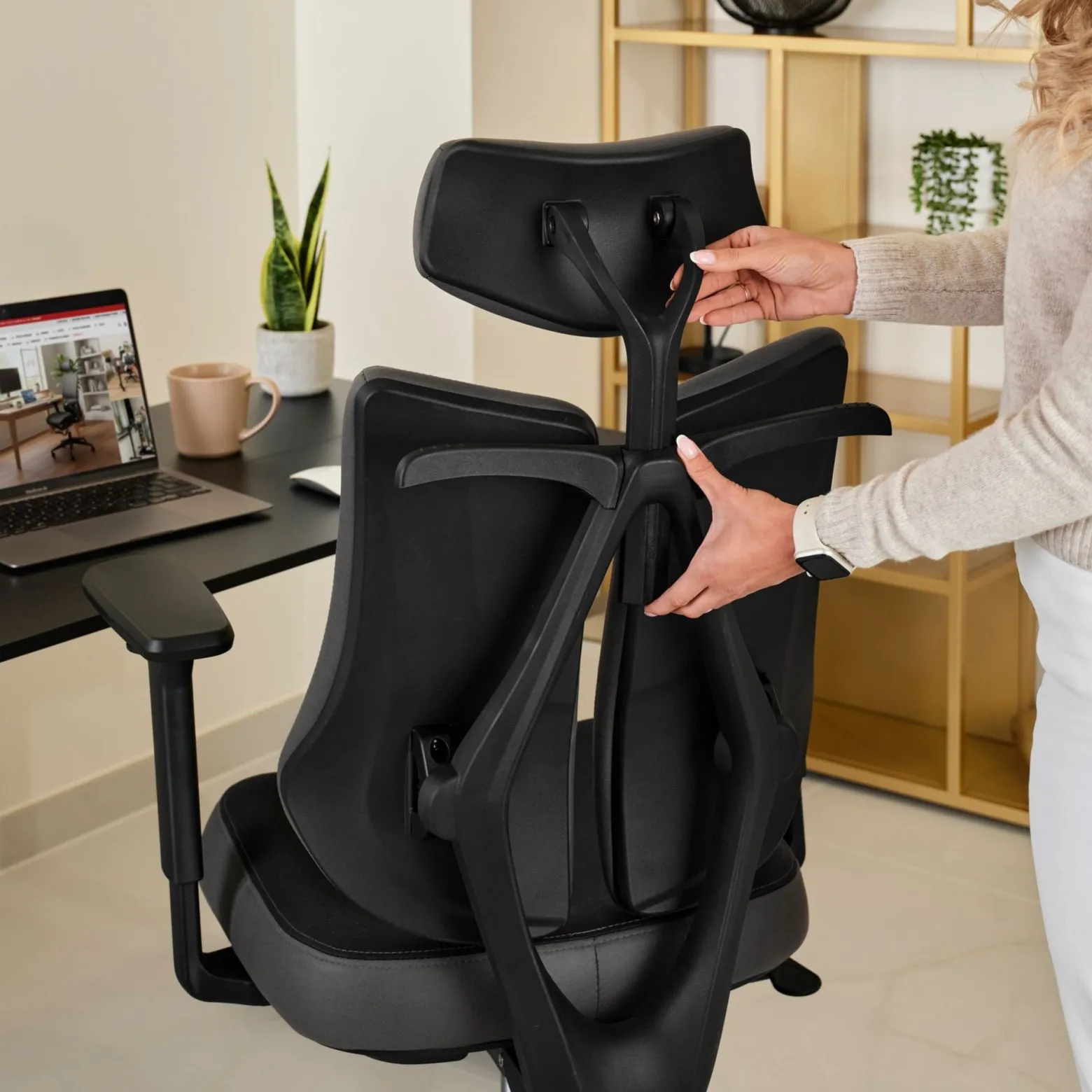 Fotel ergonomiczny biurowy obrotowy di volio Loano