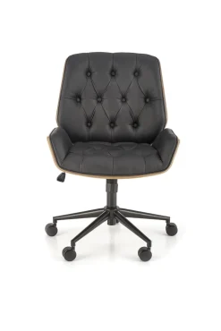 Fotel gabinetowy GAVIN orzech/czarny