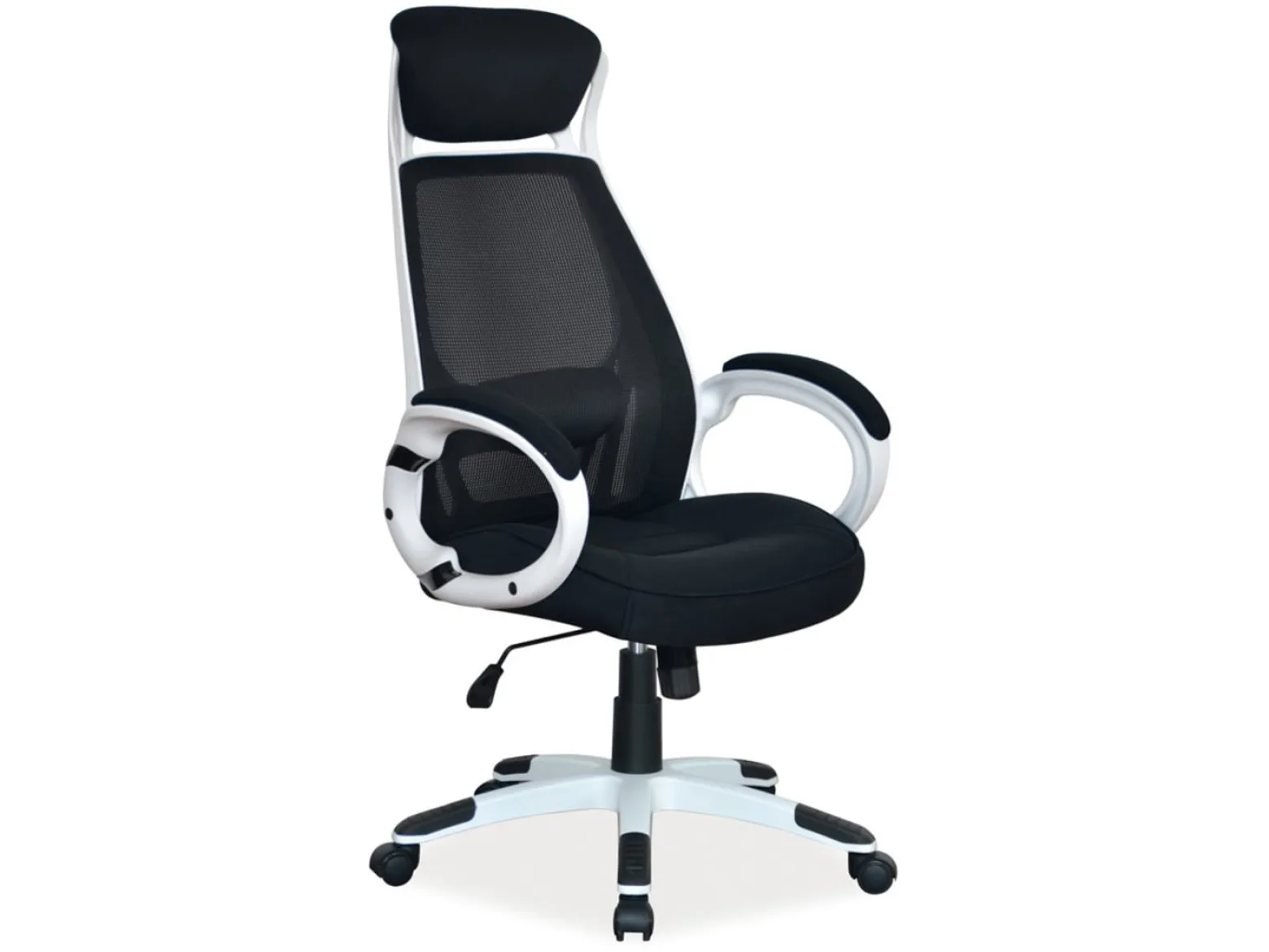 Fotel gabinetowy Q-409 czarno-biały