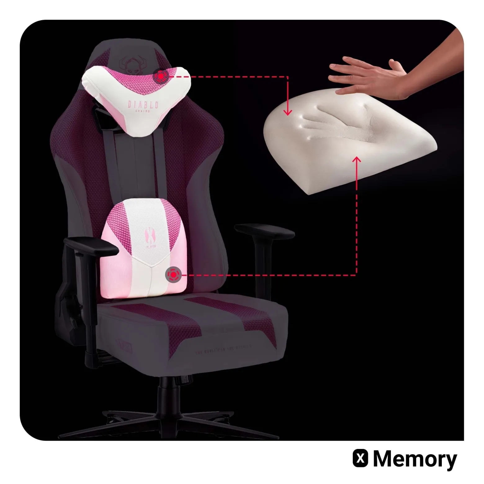 Fotel Gamingowy biurowy materiałowy Diablo Chairs X-Player 2.0 Normal