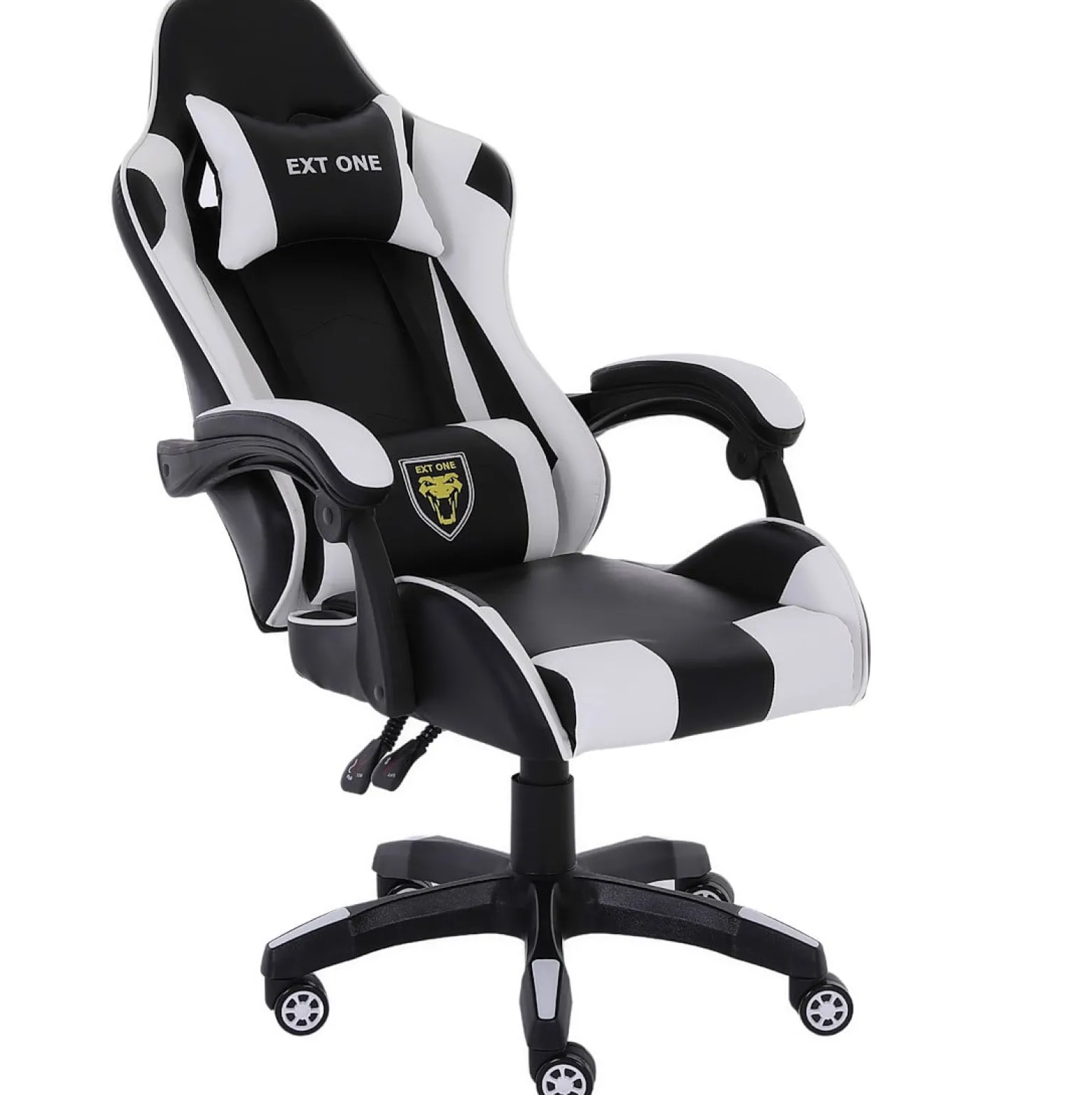 Fotel gamingowy Extreme młodzieżowy odchylany ekoskóra EXT ONE White