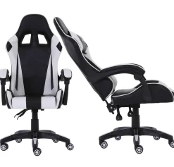 Fotel gamingowy Extreme młodzieżowy odchylany ekoskóra EXT ONE White
