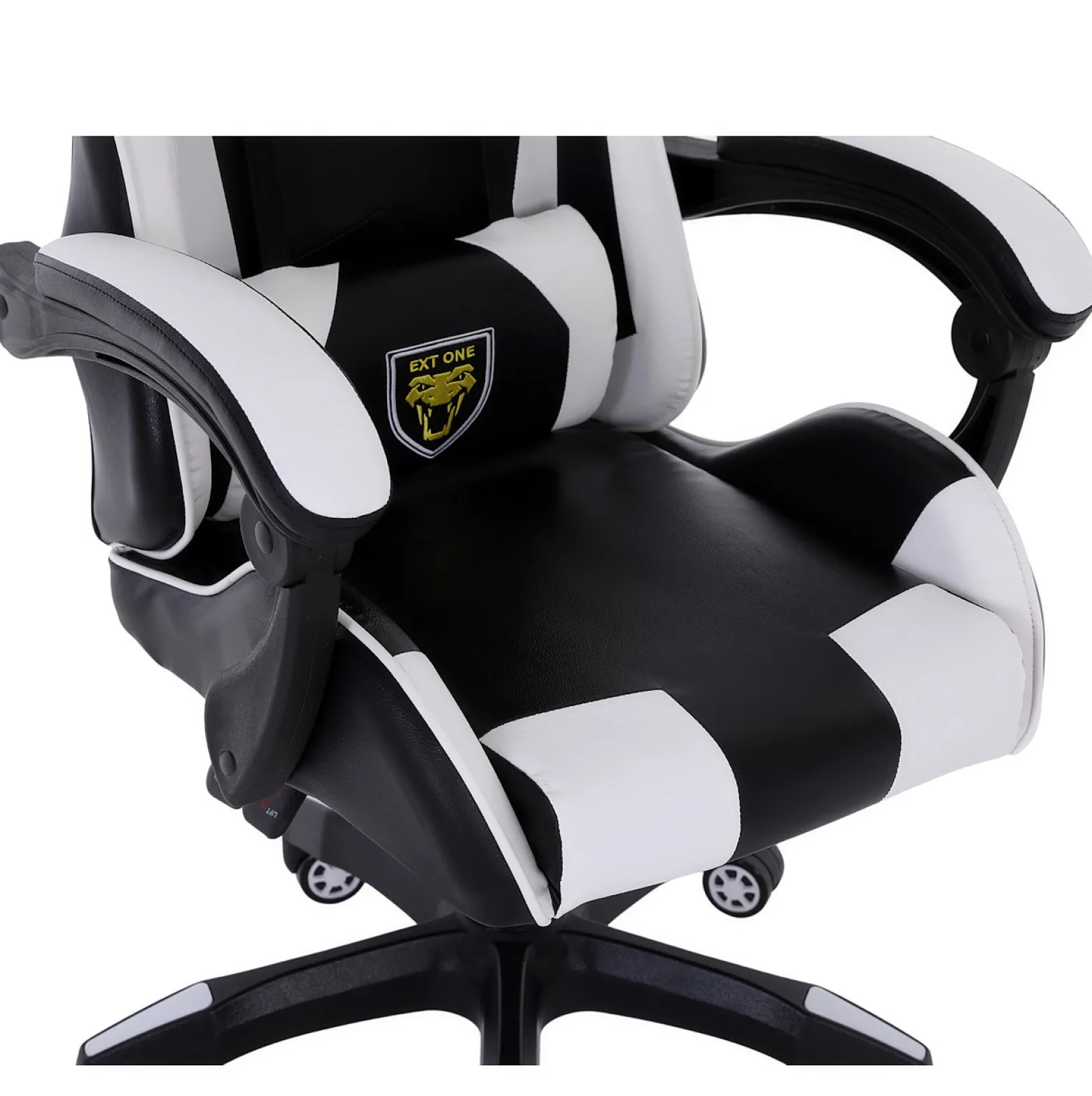 Fotel gamingowy Extreme młodzieżowy odchylany ekoskóra EXT ONE White