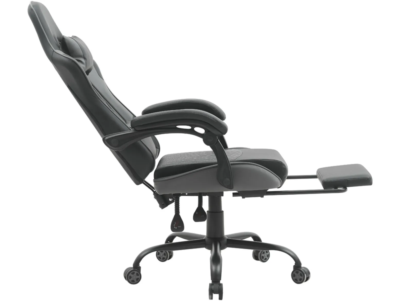 Fotel gamingowy G-Turbo z poduszkami czarno-szary