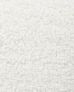 Fotel krzesło pikowany retro boucle biały