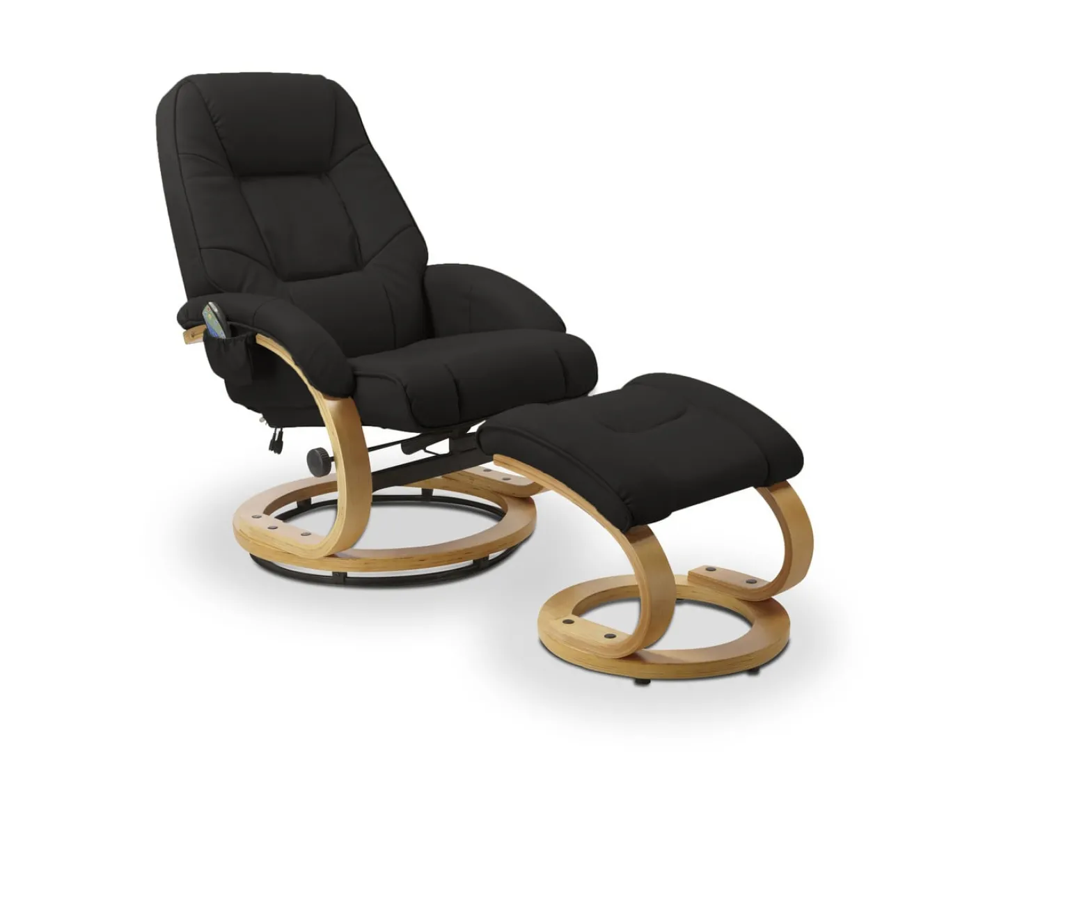 Fotel MATADOR czarny z funkcją relax