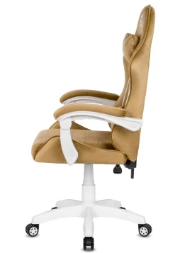 Fotel obrotowy gamingowy ENZO XL BEIGE ALCANTARA ICE