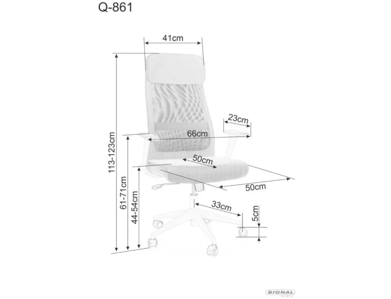 Fotel obrotowy Q-861 R czarny