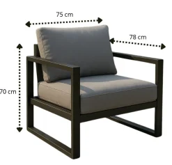 Fotel ogrodowy DUAL sofa ogrodowa - wiele wersji kolorystycznych