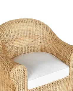 Fotel ogrodowy rattanowy naturalny