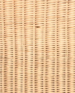 Fotel ogrodowy z otomaną AIGANI Rattan Naturalny