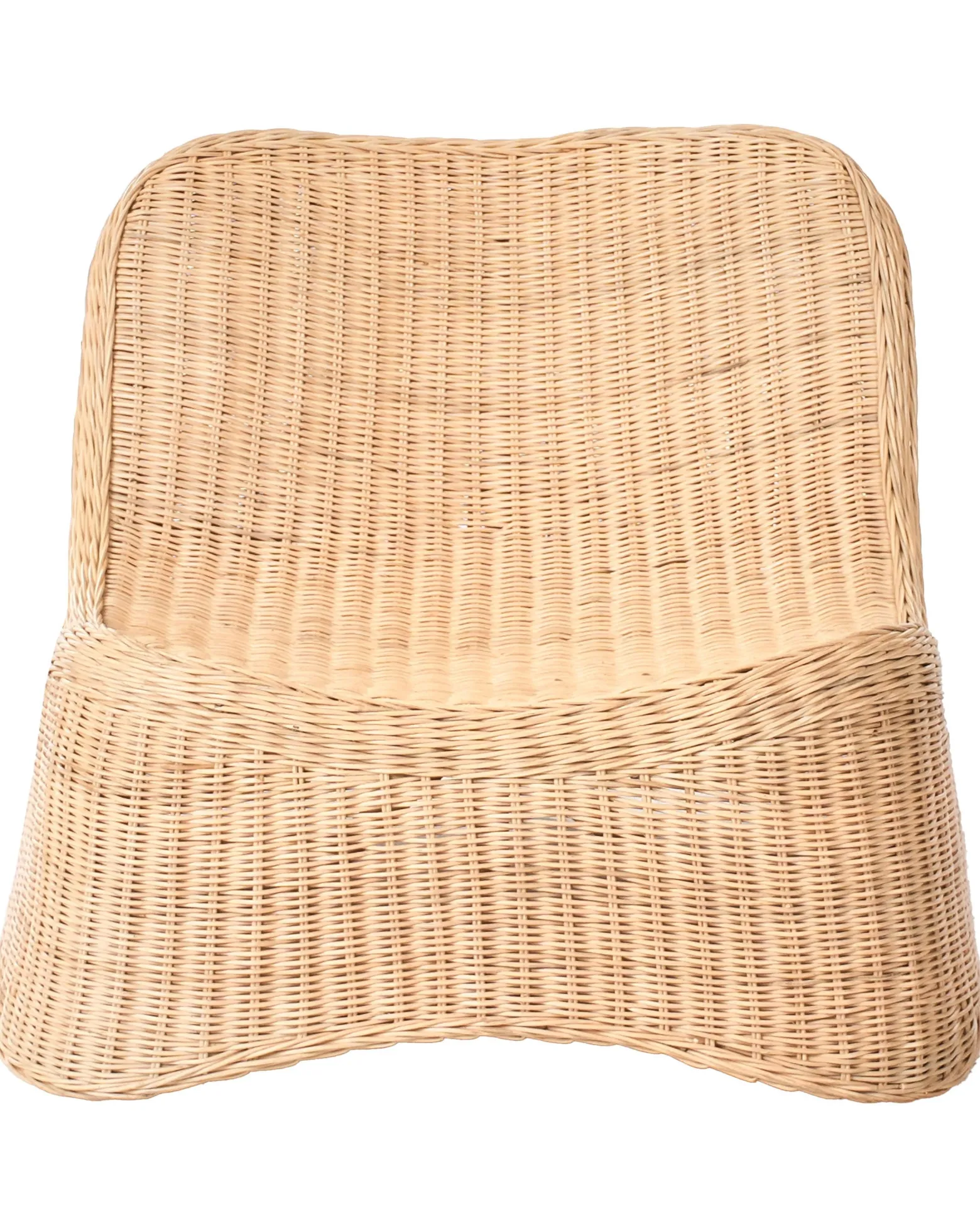 Fotel ogrodowy z otomaną AIGANI Rattan Naturalny