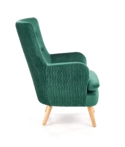 Fotel RAVEL VELVET ciemno zielony