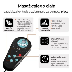 Fotel Rozkładany Masujący Obrotowy do Salonu Masażu Beżowy SPIKE 2