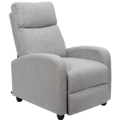 FOTEL ROZKŁADANY Recliner Dream szary nowoczesny