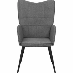 Fotel Szary Wypoczynkowy Tapicerowany Do Salonu Pokoju