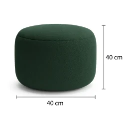 Fotel uszak boucle+ pufa abriamo 09