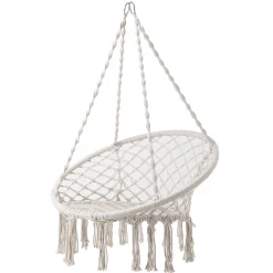 Fotel wiszący sznurowany Bocianie Gniazdo 50x70x123 cm PATIO