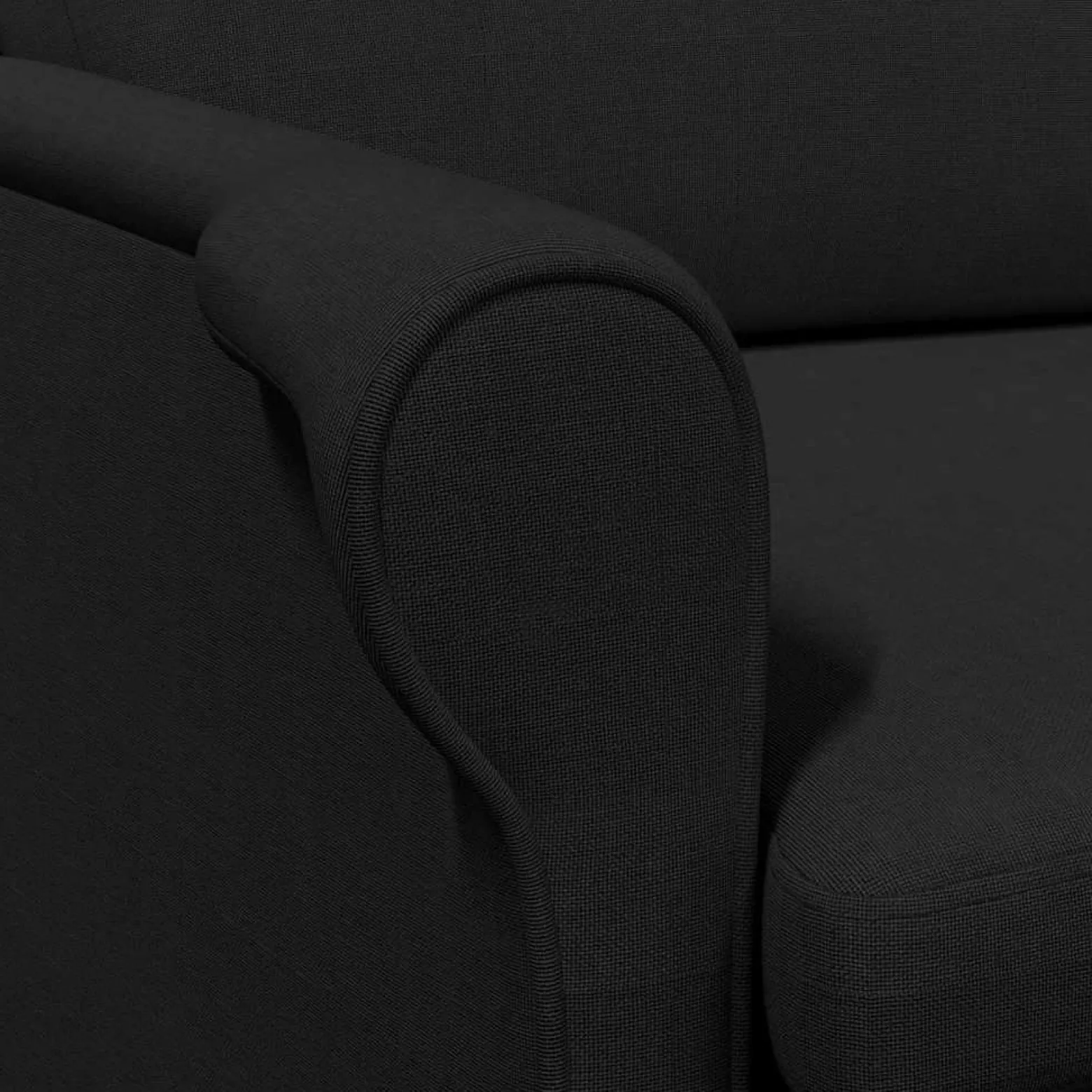 Fotel Wypoczynkowy Tapicerowany Wypoczynkowy Do Salonu Pokoju Czarny