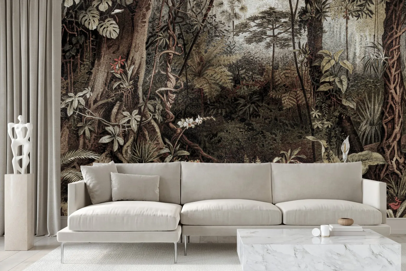Fototapeta Abstrakcyjna Dżungla W Stylu Vintage 90x60cm
