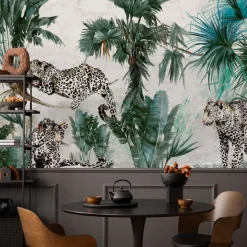 Fototapeta Abstrakcyjne Jaguary W Dżungli 90x60cm