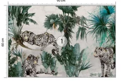 Fototapeta Abstrakcyjne Jaguary W Dżungli 90x60cm