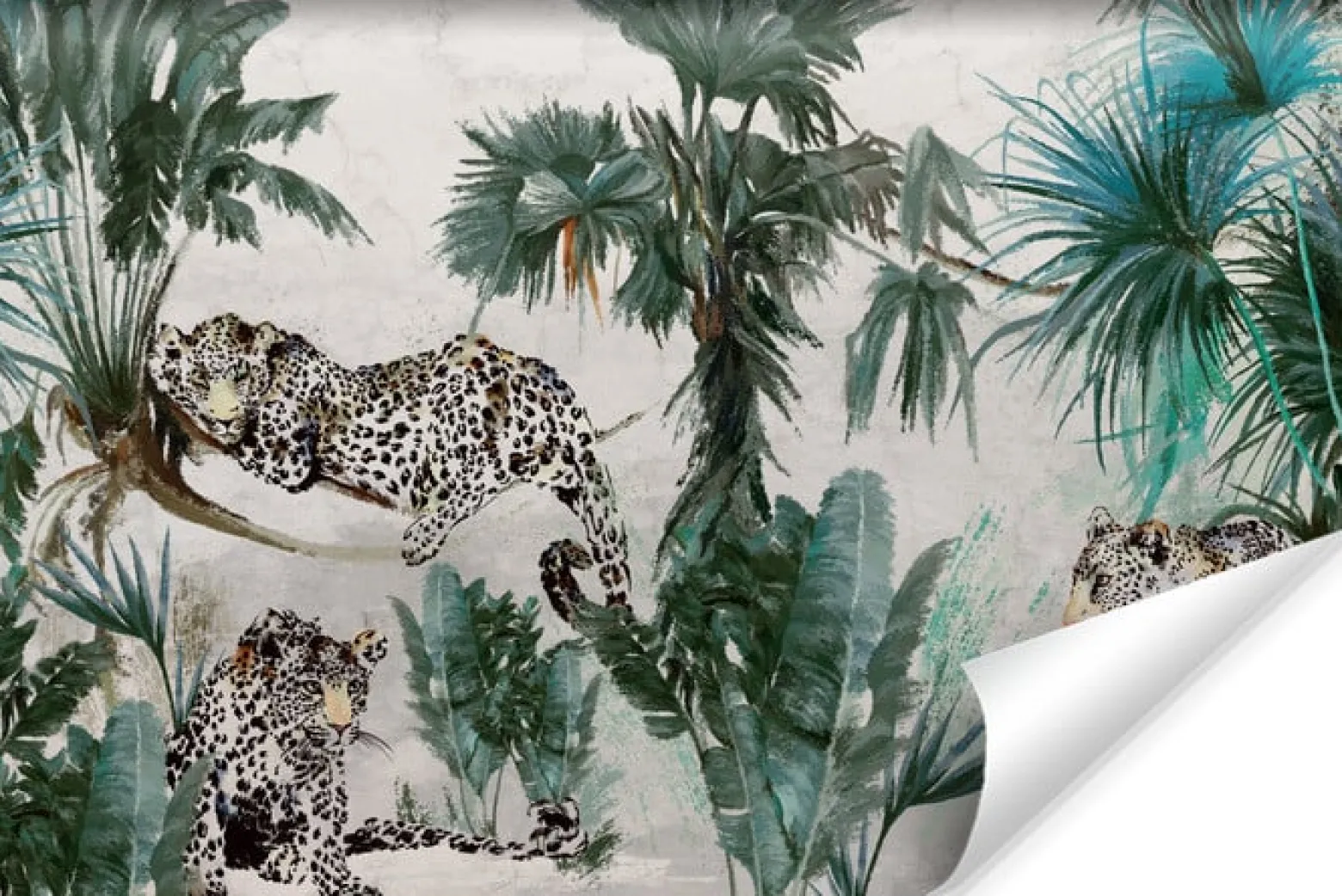 Fototapeta Abstrakcyjne Jaguary W Dżungli 90x60cm