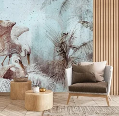 Fototapeta Abstrakcyjne Ptaki W Stylu Retro 90x60cm