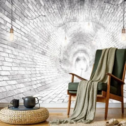 Fototapeta Abstrakcyjny Ceglany Tunel 3D 90x60cm