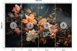 Fototapeta Bukiet W Stylu Vintage 360x240cm