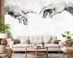 Fototapeta Fresk Stworzenie Adama 90x60cm