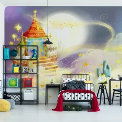 Fototapeta ZAMEK Niebo Króliczek Gwiazdy 90x60cm
