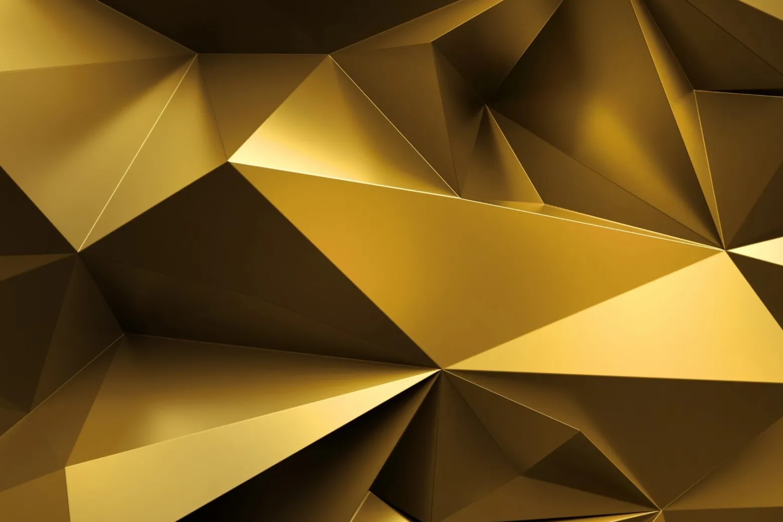 Fototapeta ABSTRAKCJA Złote Kształty 3D 90x60cm
