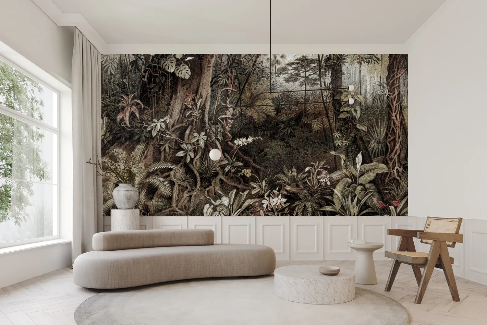 Fototapeta Abstrakcyjna Dżungla W Stylu Vintage 90x60cm