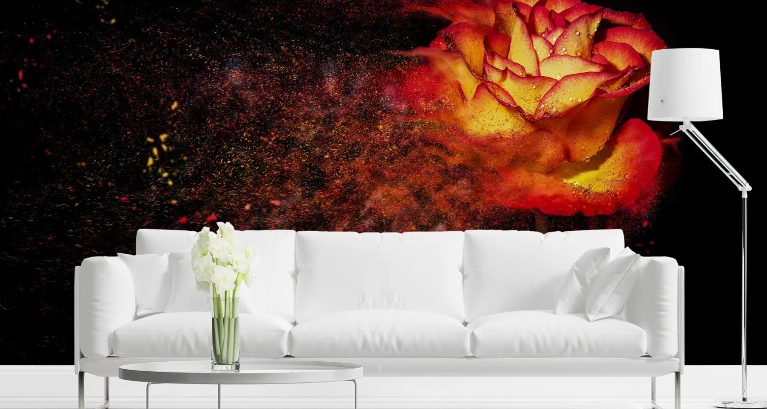 Fototapeta Abstrakcyjna RÓŻA Efekt 3D 90x60cm