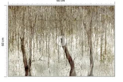 Fototapeta Abstrakcyjna Wierzba Na Betonie 90x60cm