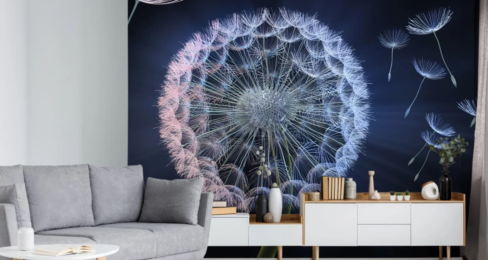 Fototapeta Abstrakcyjne Dmuchawce Efekt 3D 90x60cm