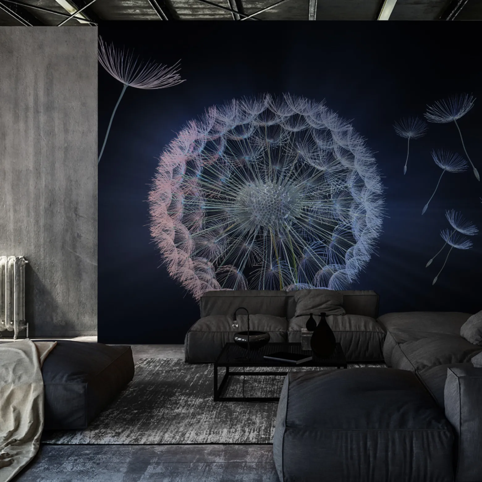 Fototapeta Abstrakcyjne Dmuchawce Efekt 3D 90x60cm