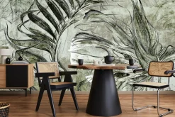Fototapeta Abstrakcyjne Duże Liście Tropikalne 90x60cm