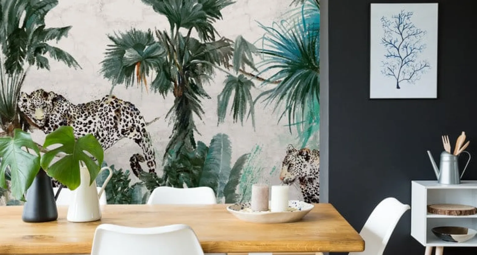Fototapeta Abstrakcyjne Jaguary W Dżungli 90x60cm