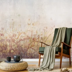 Fototapeta Abstrakcyjne Kwiaty Na Betonie 90x60cm
