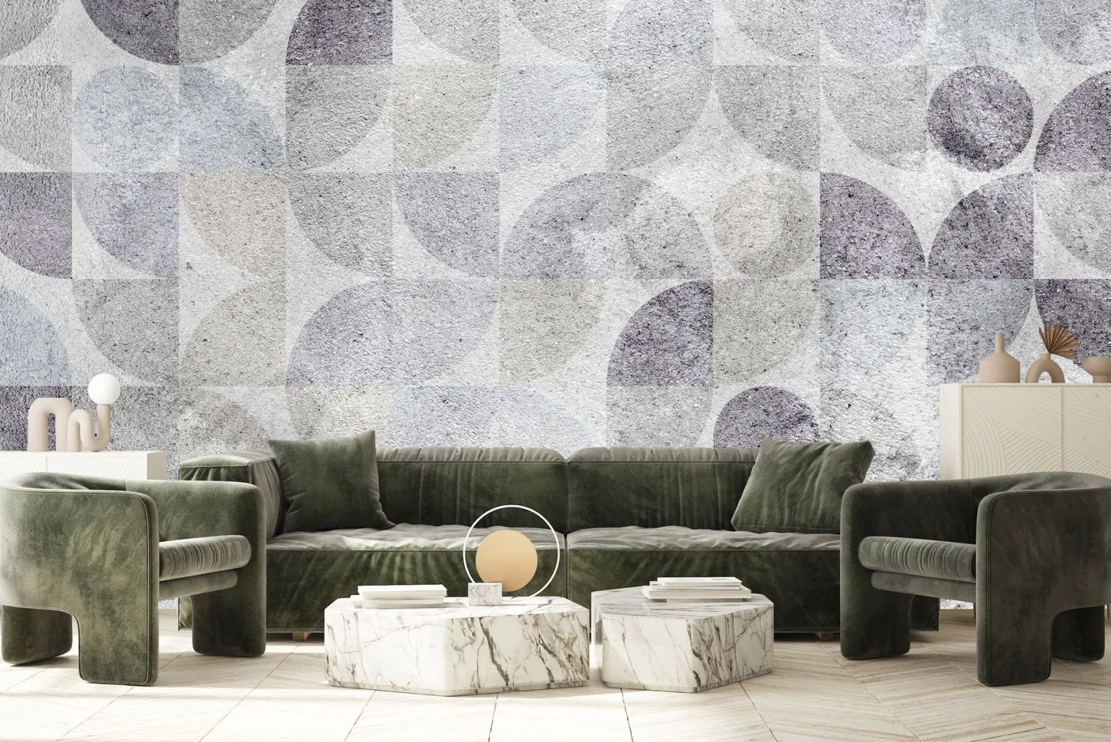 Fototapeta Abstrakcyjne Ornamenty Na Betonie 90x60cm
