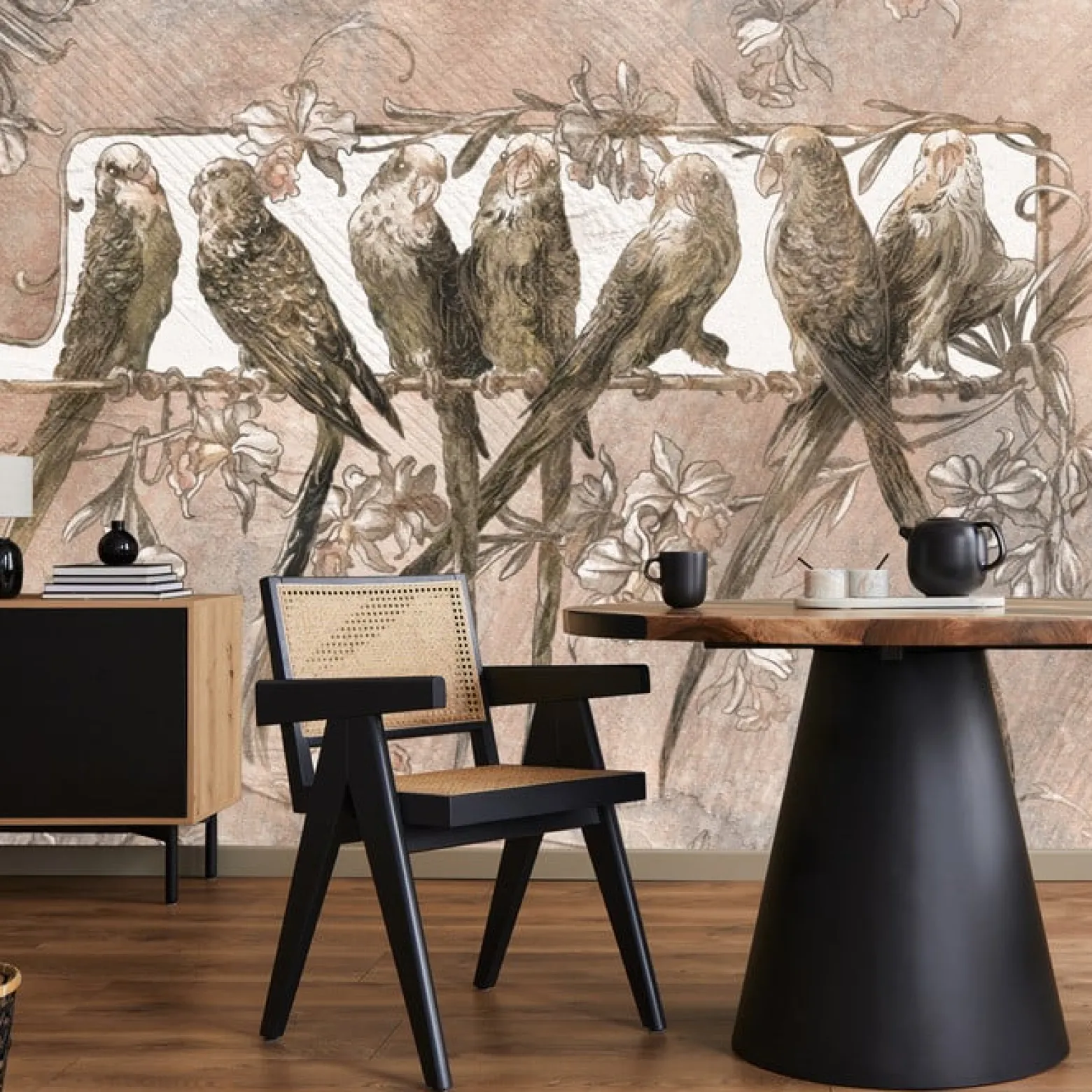 Fototapeta Abstrakcyjne Papużki 90x60cm