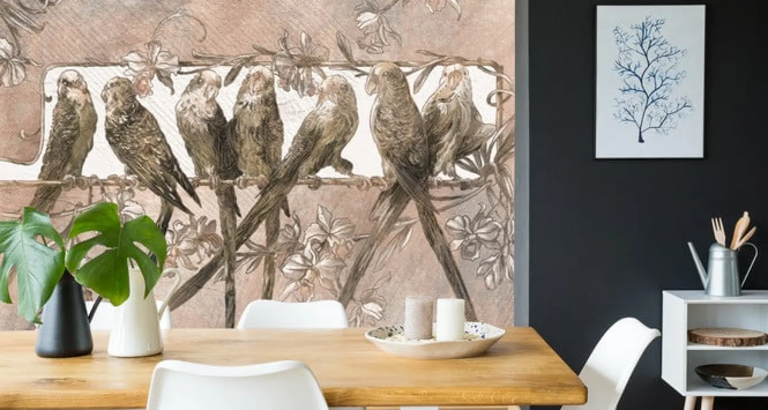 Fototapeta Abstrakcyjne Papużki 90x60cm